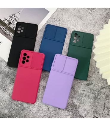 قاب سیلیکونی محافظ لنز دار Slide Camera Lens Case Samsung A32 4G