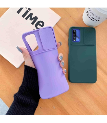 قاب سیلیکونی محافظ لنز دار Slide Camera Lens Case Samsung A32 4G