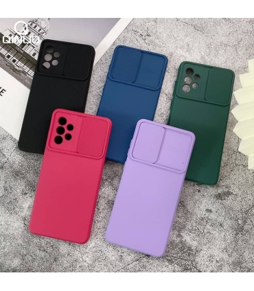 قاب سیلیکونی محافظ لنز دار Slide Camera Lens Case Samsung A31