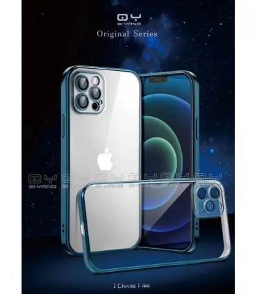 قاب شفاف محافظ لنز دار QY آیفون Apple iPhone 12 Pro Max مدل Trans Case