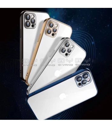 قاب شفاف محافظ لنز دار QY آیفون Apple iPhone 12 Pro Max مدل Trans Case