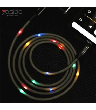 کابل موزیک USB به micro-usb یسیدو مدل CA-T6 طول 1.2 متر 2.4 آمپر