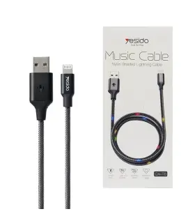 کابل موزیک USB به لایتنینگ یسیدو مدل CA-T6 طول 1.2 متر 2.4 آمپر
