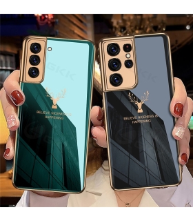 کاور اورجینال لاکچری پشت گلس GKK سامسونگ Galaxy S21 Ultra