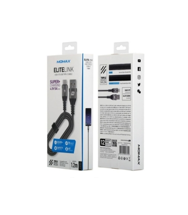 کابل شارژ تایپ سی مومکس Momax EliteLink DTA10D Type-C Cable 1.2m