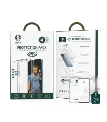 پک 4 عددی گرین Green 4 in 1 360° Protection Pack Iphone 12 pro max