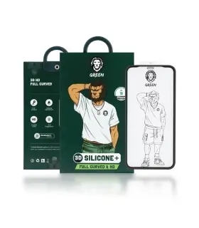 برچسب گلس گرین Green 3D Silicone Plus Glass Iphone 12Pro Max