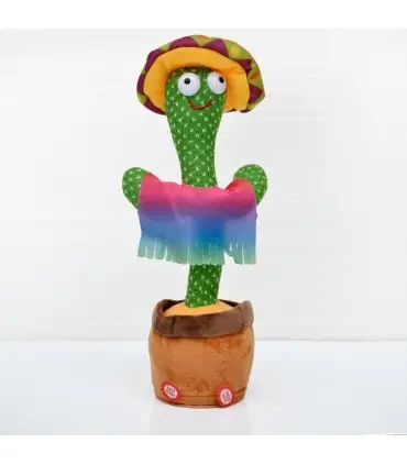 عروسک کاکتوس رقصنده سخنگو لباس رنگین کمانی مدل شارژی