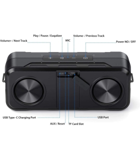 اسپیکر بلوتوث حرفه ای Bluetooth Speakers, WIMUUE S27