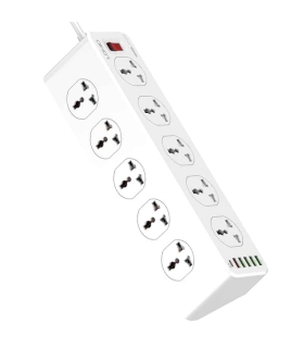 چند راهی برق و شارژر الدینیو LDNIO SC10610 QC3.0 PD Power Strip
