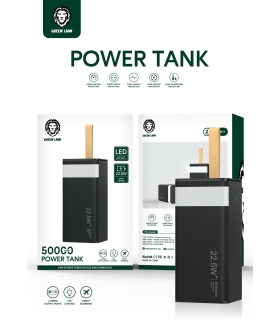 پاوربانک فست شارژ گرین لاین Green Lion Power Tank 50000Ma
