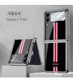 کاور اورجینال لاکچری خط وسط قرمز GKK سامسونگ Galaxy Z FLIP 3