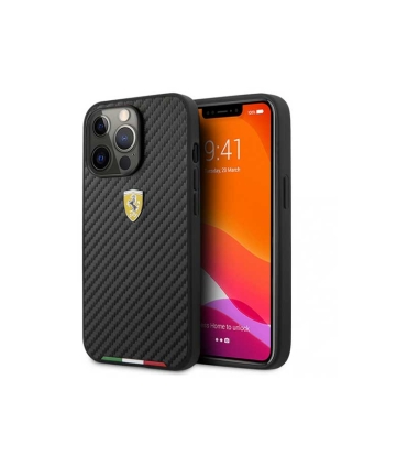 قاب اورجینال کربنی CG Mobile Leather Case Ferrari Iphone 13pro Max