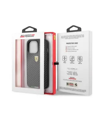 قاب اورجینال کربنی CG Mobile Leather Case Ferrari Iphone 13pro