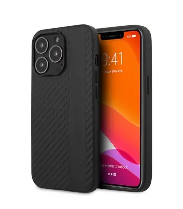 قاب اورجینال کربنی CG Mobile Leather Case AMG Iphone 13pro max