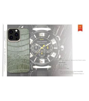 قاب چرمی Case Kajsa Croco Pattern Back Iphone 13pro