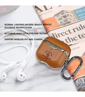 کاور ایرپاد Genuine Santa Barbara Amaury Series Leather Case For AirPods 3
