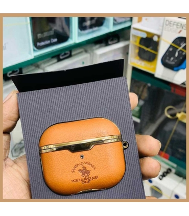 کاور ایرپاد Genuine Santa Barbara Amaury Series Leather Case For AirPods 3