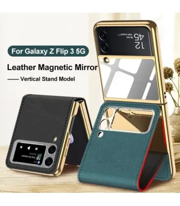 کاور چرم 360 درجه اورجینال لاکچری GKK سامسونگ Galaxy Z FLIP 3