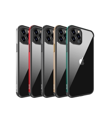 قاب شفاف بامپر فلزی آیفون 13 پرو مکس سولادا Sulada iPhone 13 Pro Max Nano Glass Metal Bumper Case