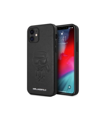 قاب چرمی آیفون 12 مینی کارل برجسته CG Mobile iphone 12 mini Karl Lagerfeld Leather Case