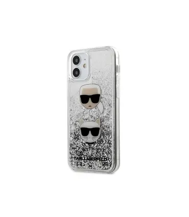 قاب آکواریومی آیفون 12 مینی کارل و گربه CG Mobile iphone 12 mini Karl Lagerfeld Aquarium Case