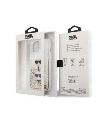 قاب آکواریومی آیفون 12 مینی کارل و گربه CG Mobile iphone 12 mini Karl Lagerfeld Aquarium Case