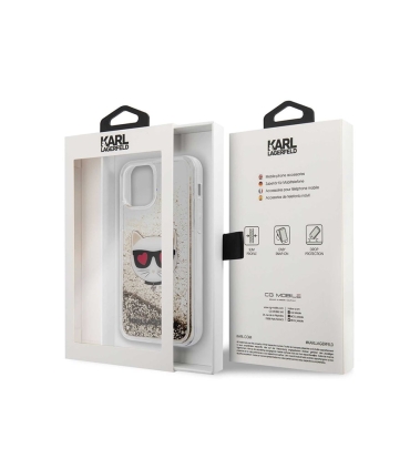 قاب آکواریومی آیفون 12 مینی طرح گربه کارل CG Mobile iphone 12 mini Karl Lagerfeld Cat Aquarium Case