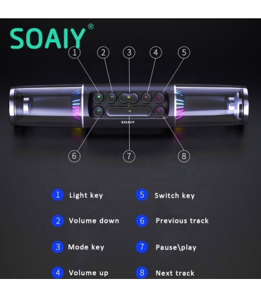 اسپیکر لاکچری بلوتوث SOAIY مدل SH19S