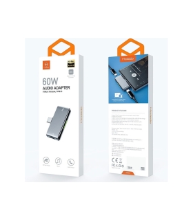 تبدیل Type-Cبه 2 تا Type-c مک دودو USB-C To Dual USB-C Adapter mcdodo 60w