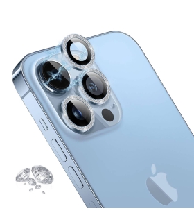 گلس لنز نگین دار رینگی گرین Camera Lens Green Lion Diamond Camera Lens iPhone 13 Pro Max/13 Pro