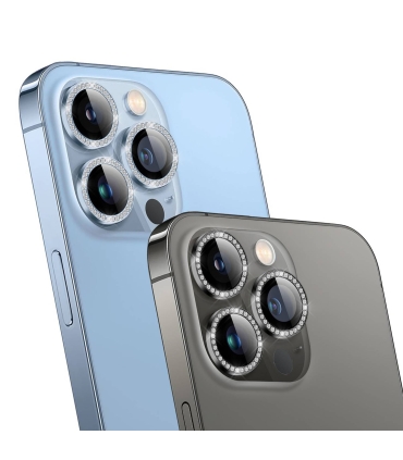 گلس لنز نگین دار رینگی گرین Camera Lens Green Lion Diamond Camera Lens iPhone 13 Pro Max/13 Pro