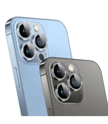 گلس لنز نگین دار رینگی گرین Camera Lens Green Lion Diamond Camera Lens iPhone 13 Pro Max/13 Pro