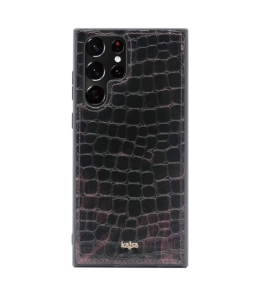 قاب چرمی  Case Kajsa Collection Pattern Samsung S22 Ultra