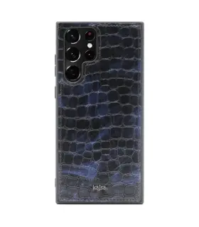 قاب چرمی Case Kajsa Collection Pattern Samsung S22 Ultra