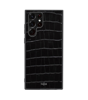 قاب چرمی  Case Kajsa Croco Pattern Samsung S22 Ultra