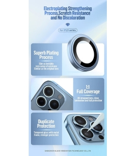 محافظ لنز رینگی دوربین آیفون بولو Blueo Anti-Glare Camera Lens iPhone 12 Pro max