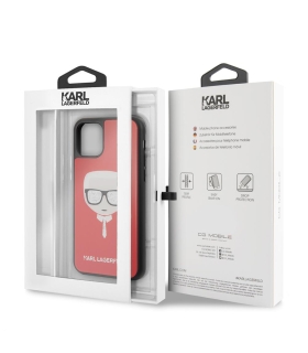 قاب پشت گلس آیفون 11 پرو مگس طرح گربه کارل CG Mobile iphone 11 Pro Max Karl Lagerfeld Case