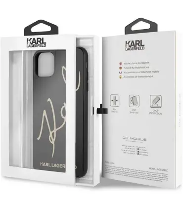 قاب پشت گلس آیفون 11 پرو مکس کارل CG Mobile iphone 11 Pro Max Karl Lagerfeld Case