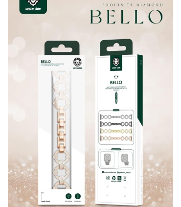 بند اپل واچ الماسی گرین مدل exquisite diamond bello green 38/40/41 MM