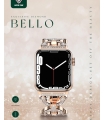 بند اپل واچ الماسی گرین مدل exquisite diamond bello green 42/44/45 MM