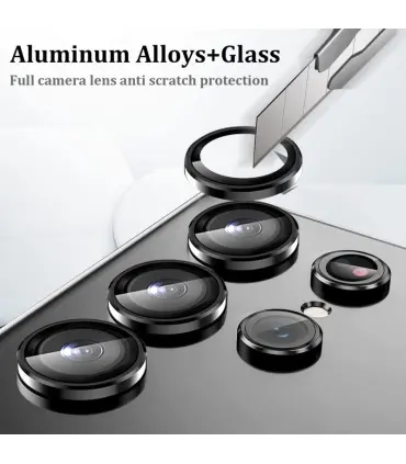 گلس محافظ لنز رینگی فلزی بلو BLUبرای گوشی سامسونگ Samsung S22 Ultra