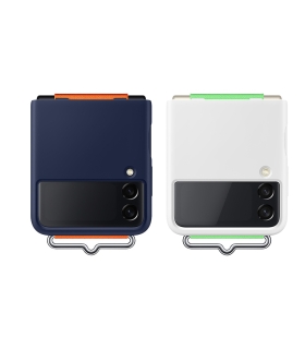 قاب سیلیکونی اورجینال سامسونگ زد فلیپ 3 Samsung Galaxy Z Flip3 5G Silicone Cover with Strap