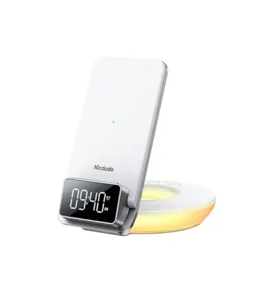 استند شارژر وایرلس و چراغ خواب برند مک دودو MCDODO CH-1610 Multifunction Wireless Charger 4 in 1