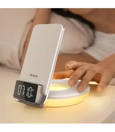 استند شارژر وایرلس و چراغ خواب برند مک دودو MCDODO CH-1610 Multifunction Wireless Charger 4 in 1