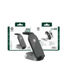 شارژر بی سیم چهار کاره گرین مدل GN4IN1WCBK 4IN1 15W Fast Wireless Charger