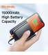 پاوربانک و شارژر CH-117 Built-in Cables & Convertible AC Plug 22.5W Power Bank 15000mAh