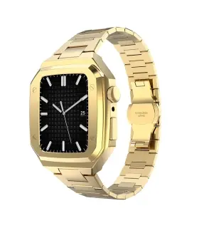 بند و کاور لاکچری فلزی اپل واچ Case apple watch 45/44mm Luxury