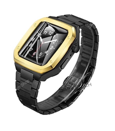 بند و کاور لاکچری فلزی اپل واچ Case apple watch 45/44mm Luxury
