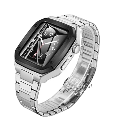 بند و کاور لاکچری فلزی اپل واچ Case apple watch 45/44mm Luxury